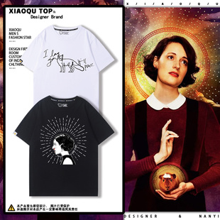 Fleabag周边伦敦生活英剧短袖男女夏季宽松休闲百搭纯棉T恤衣服潮