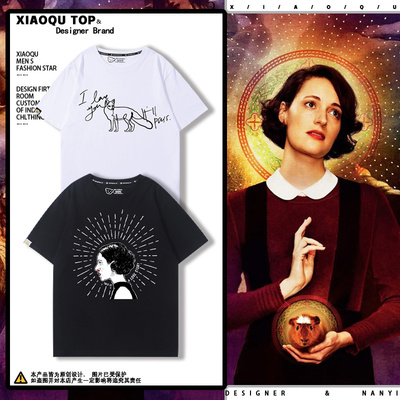 Fleabag周边伦敦生活英剧短袖男女夏季宽松休闲百搭纯棉T恤衣服潮