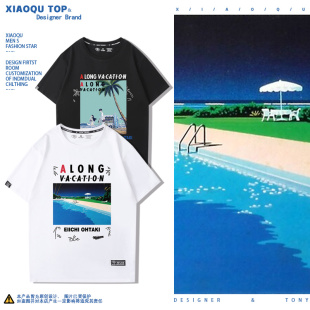 Eiichi专辑周边T恤A Pop短袖 LONG City VACATION 大泷咏一Ohtaki