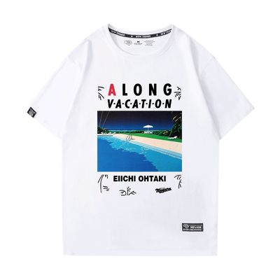 大泷咏一Ohtaki Eiichi专辑周边T恤A LONG VACATION City Pop短袖