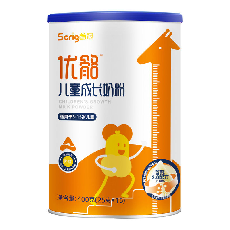 首冠优骼儿童成长奶粉3-15岁中小学生高钙铁锌营养牛奶粉,咖啡/麦片/冲饮,学生奶粉,淘宝优惠券,粉丝福利购,淘宝优惠卷