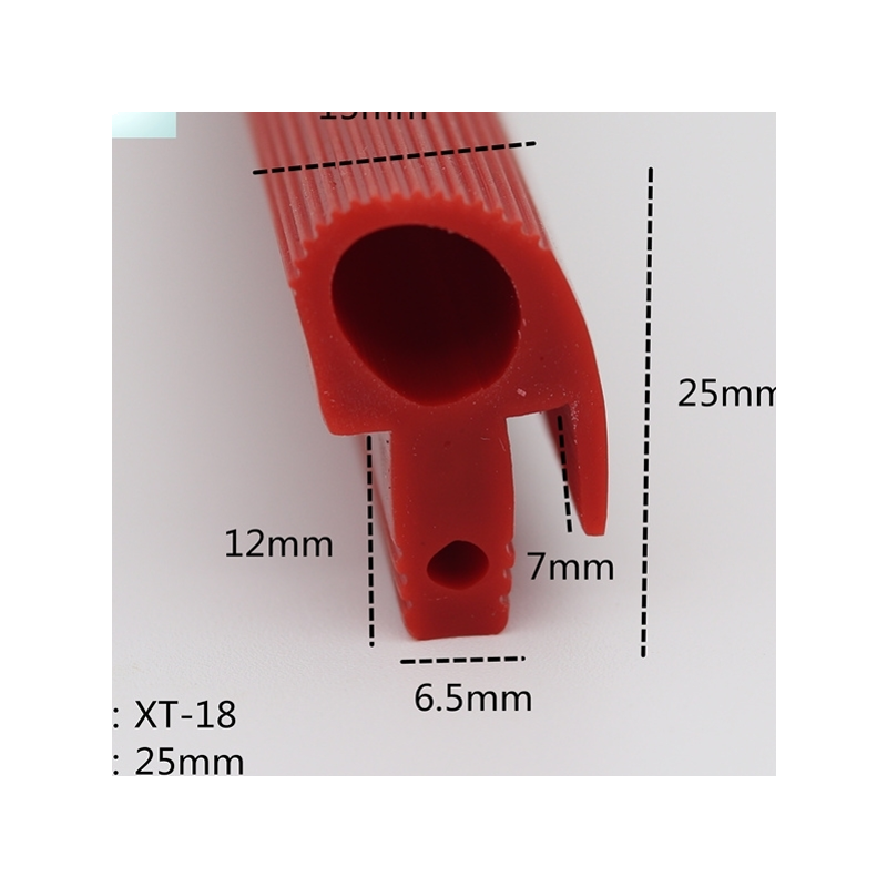 蘑菇头硅胶条耐高温烘箱烤炉烤箱门封条T型红色异形硅橡胶密封条