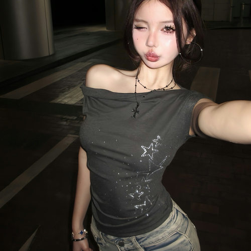 Arisem美式复古辣妹短袖