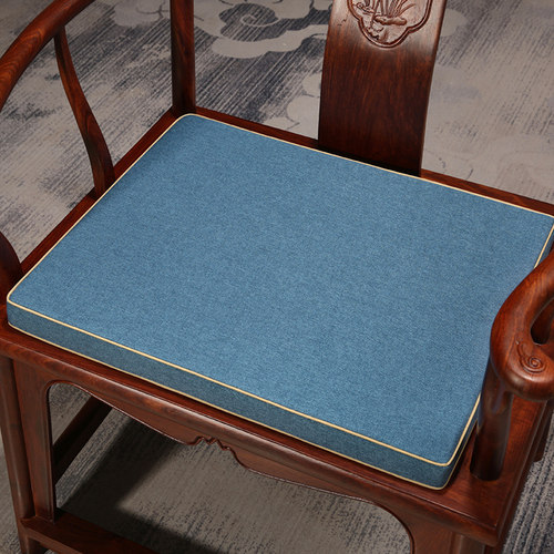 雍盛纯色新中式红木椅坐垫沙发垫