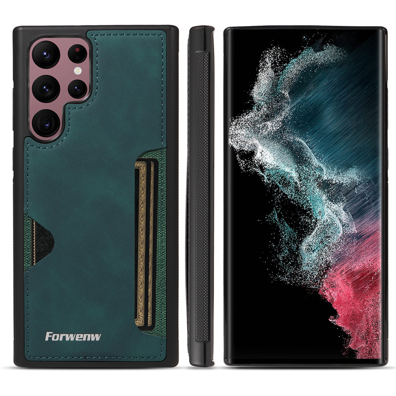 卡包适用三星是s24ultra手机壳23utral卡套s插卡22+放卡21u纯色Ultar女10e9代+新款fe士note20Ultra男Note10+