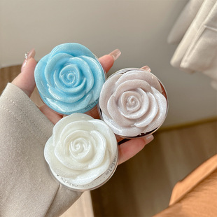 彦熙 时尚法式玫瑰磁吸支架多巴胺适用magsafe手机壳轻奢高级感伸缩旋转气囊支架可拆卸桌面粘贴式强磁吸铁圈