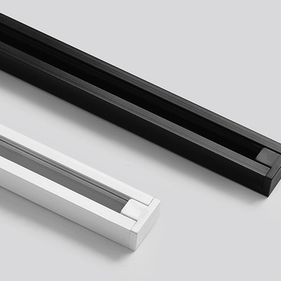 二线射灯轨道条配件滑轨接头1米加厚白色导轨条全铝明装轨道灯槽