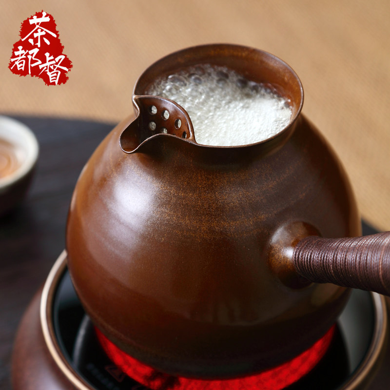 明德园手拉朱泥罐罐茶壶煮茶壶