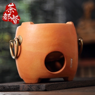 闽西副榜炉童文宋圆炉手工小炭炉红泥工夫茶炉橄榄碳炉潮汕砂铫壶
