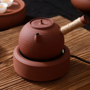 水木砂铫壶专用迷你电陶炉 自动变功率保护砂铫壶煮茶炉 烧水套装