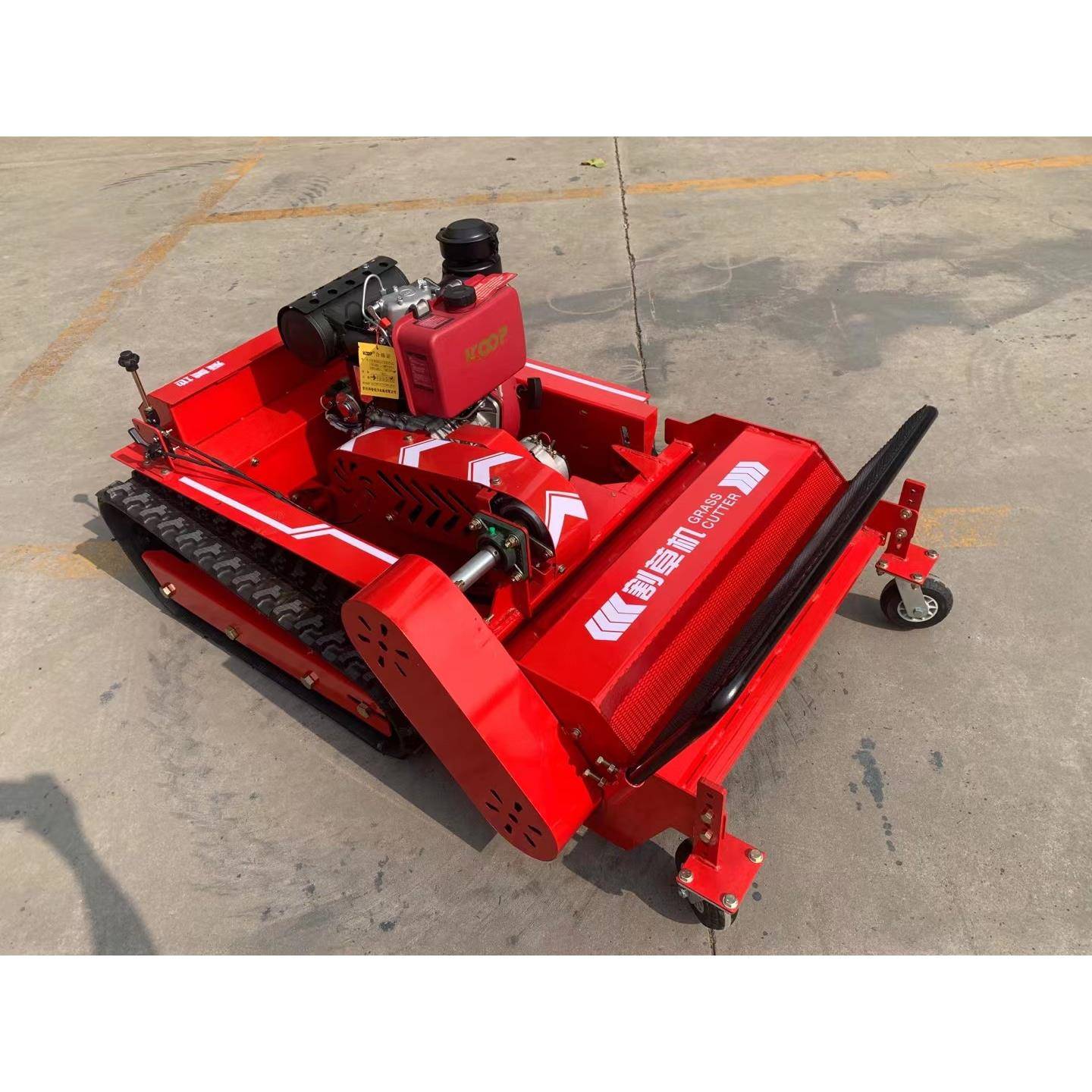 内蒙遥控版汽油柴油履带割草机碎草机开荒机器果园农田秸秆还田园