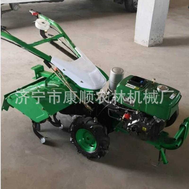 四驱180型柴油微耕机价格 除草柴油旋耕机 电启动背负式割草机