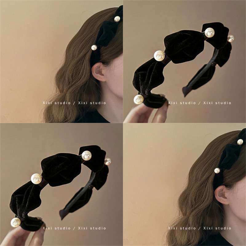 彻夜繁星！复古珍珠丝绒发箍！气质巴洛克发箍高级感头箍盘发器女,家庭/个人清洁工具,盘发器,淘宝优惠券,粉丝福利购,淘宝优惠卷