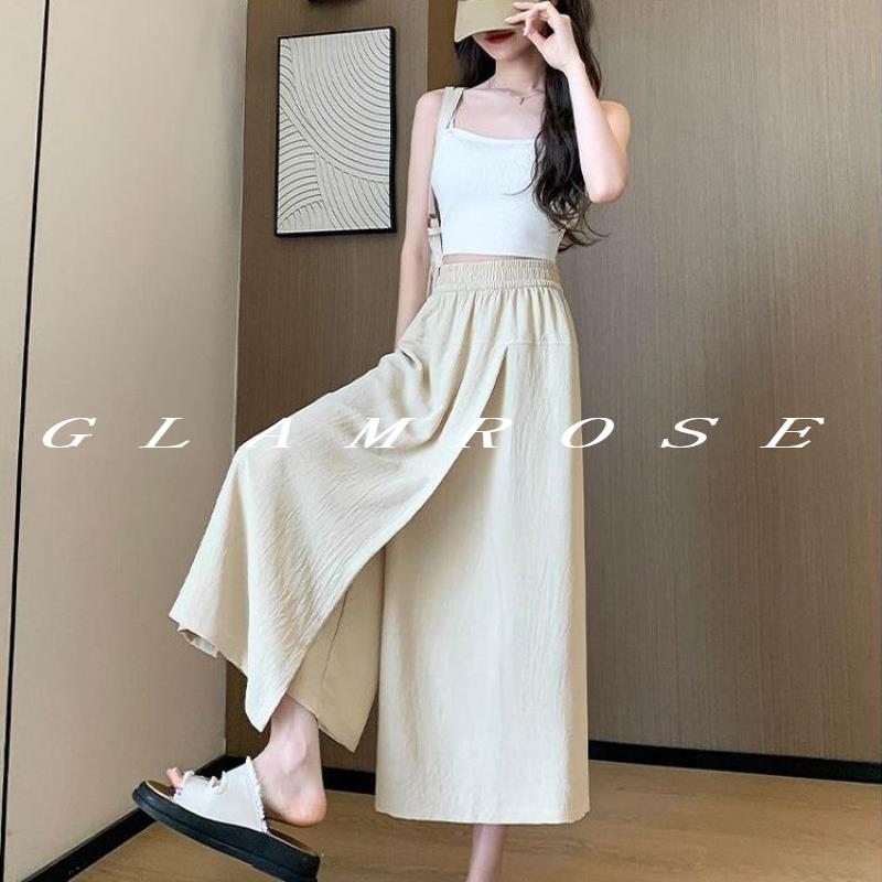山本风高腰阔腿裤裙女夏显瘦