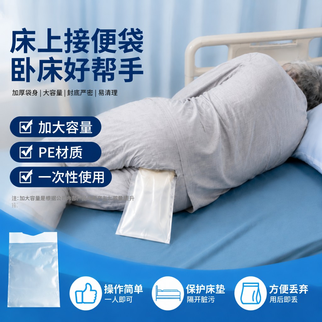 卧床老人大便床上大便袋家用卧床接便器瘫痪老年人病人接便袋