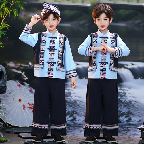 民族服儿童表演出服幼儿园