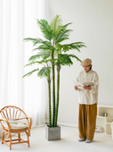 彷真绿植棕榈树室内客厅大型装 饰摆件高级感彷生绿色植物落地盆栽