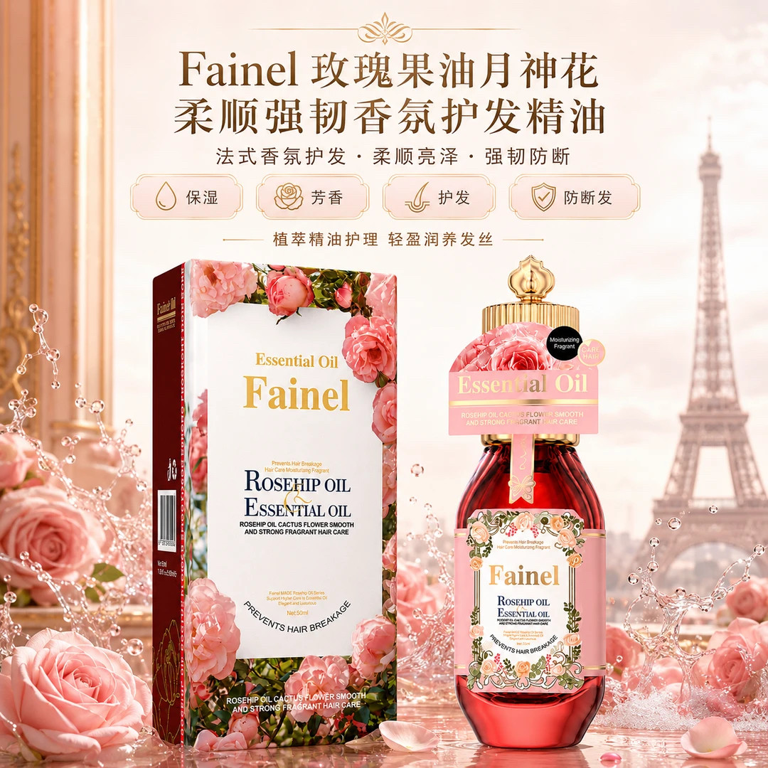 Fainel玫瑰果油月神花护发精油图片