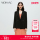 MOISSAC摩萨克秋优雅气质显瘦法式 设计感醋酸驳领西装 外套女