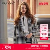 商场同款 外套上衣女 千鸟格小香风西装 摩萨克春装 法式