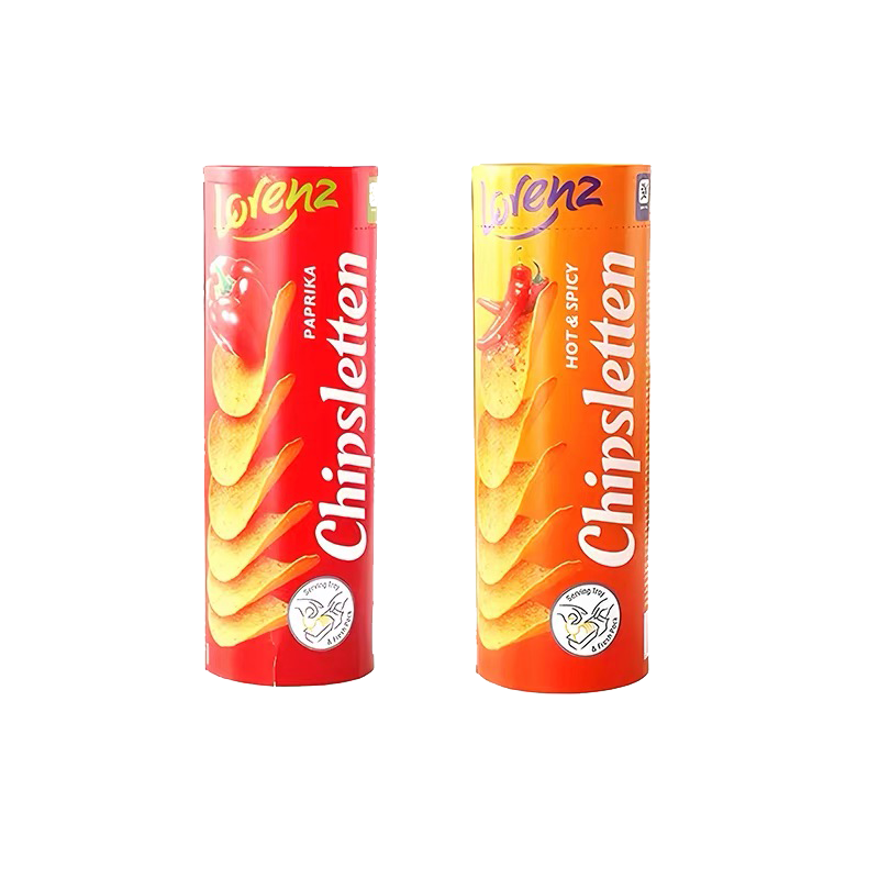 劳仑兹波兰新品激脆罐装薯片便利店休闲零食膨化100g*2罐