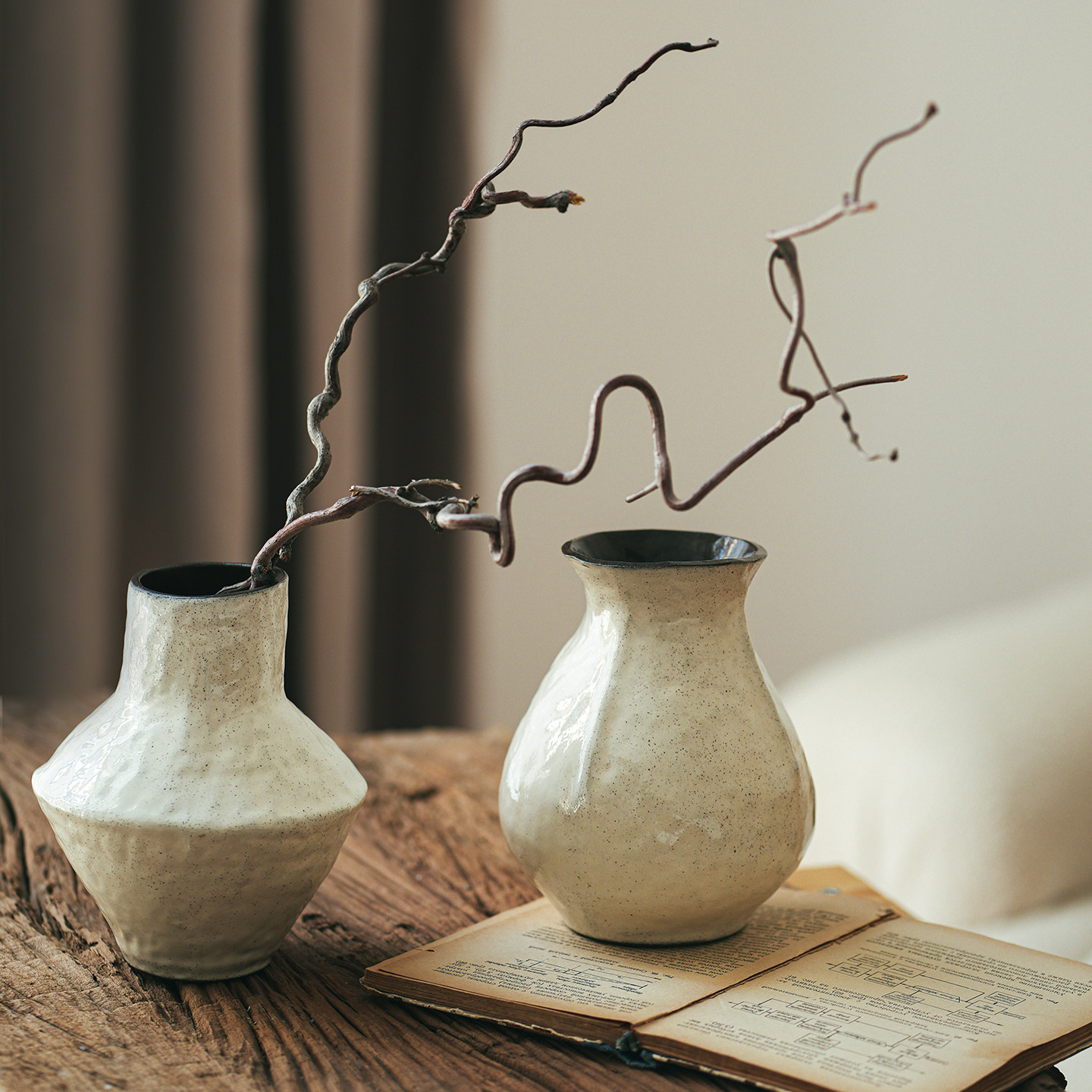 花瓶高级感复古迷你侘寂风陶瓷摆件中式客厅插花干花餐桌民宿花器,鲜花速递/花卉仿真/绿植园艺,花瓶,淘宝优惠券,粉丝福利购,淘宝优惠卷