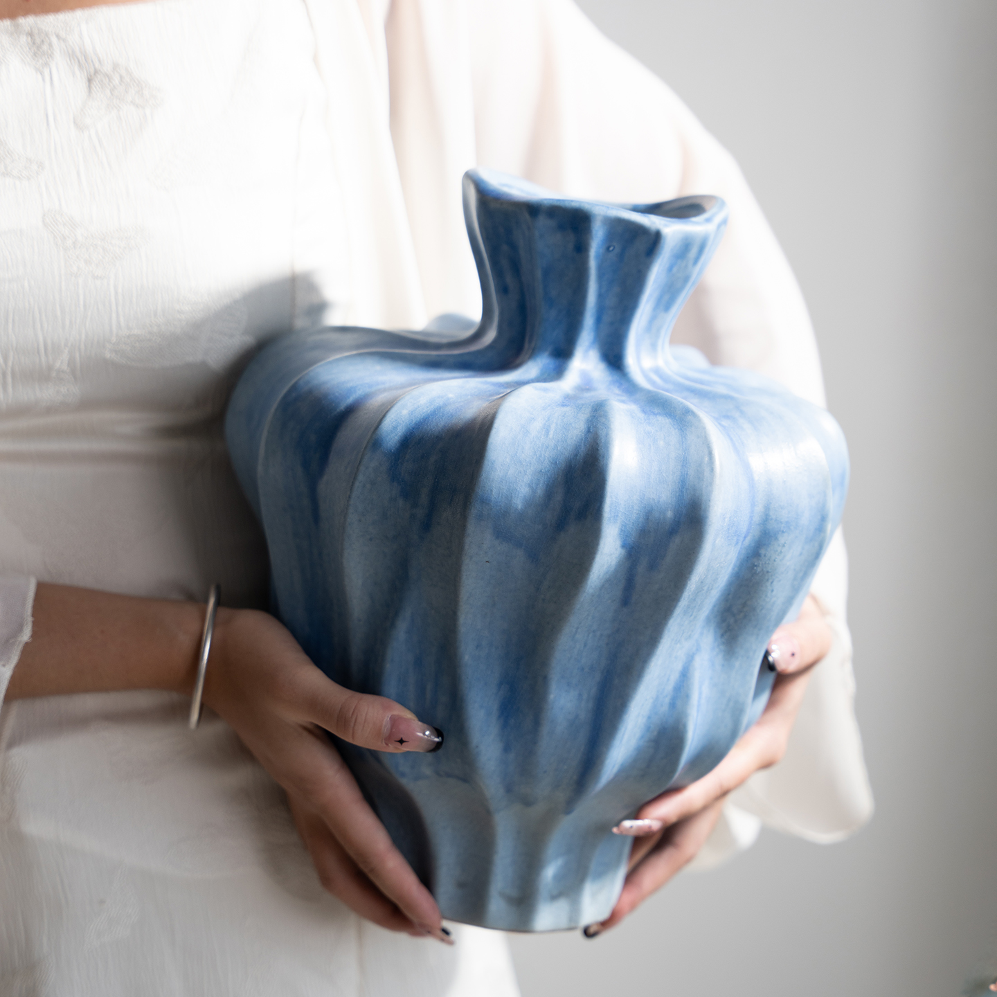 中古风高级感陶瓷花瓶餐桌摆件