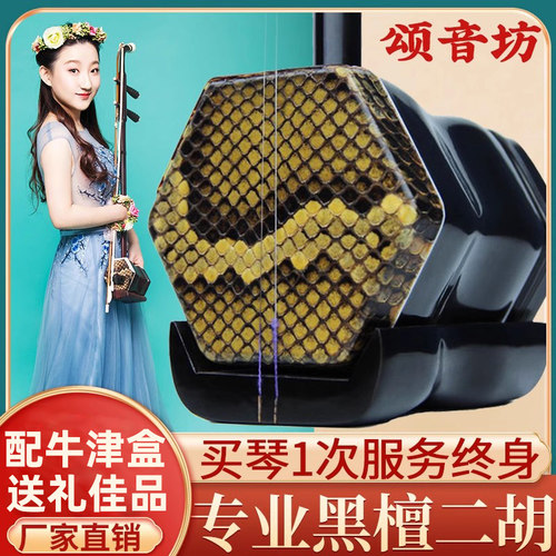黑檀二胡终身保修大音量厂家直销