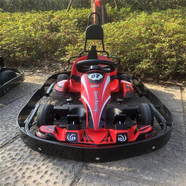 儿童场地赛道卡丁车 车四轮电动卡丁车 儿童双人卡丁车