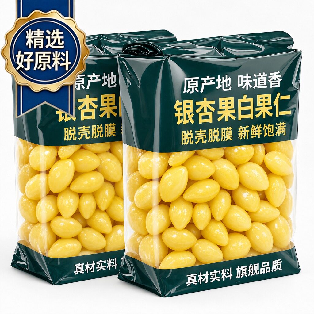 银杏果白果仁2026新货新鲜即食官方旗舰店特级大果纯天然无硫熏