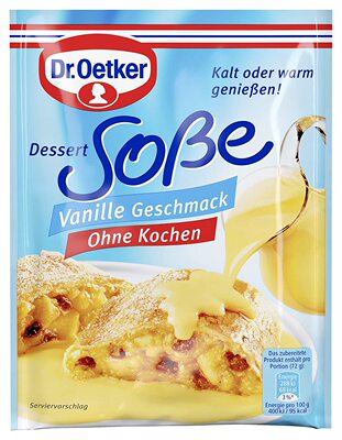 德国Dr Oetker  ohne Kochen Vanille-Geschmack不用烹饪香草酱汁