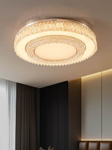 主卧室灯2025新款经典无障碍豪华水晶吸顶灯经典法国护眼客厅灯