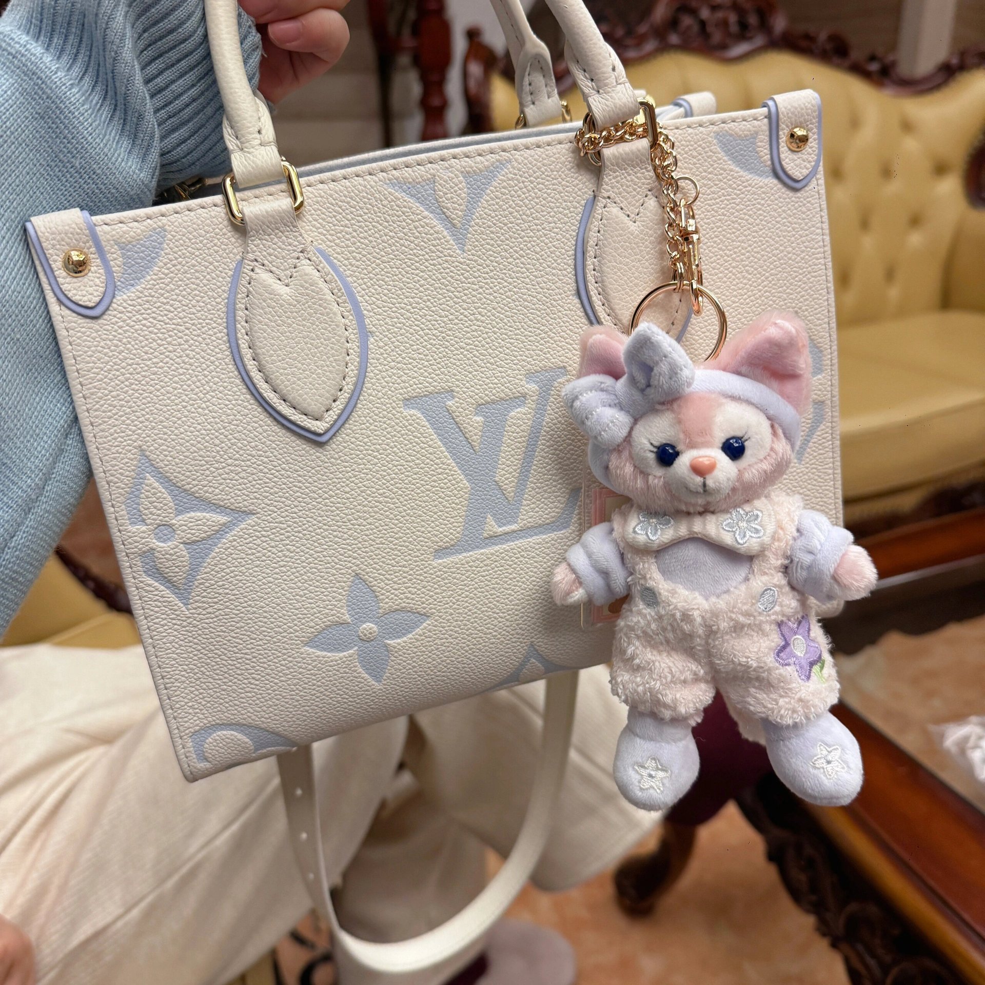 玲娜贝儿懒懒系列达菲琳娜贝尔毛绒玩偶礼物包包挂件钥匙扣