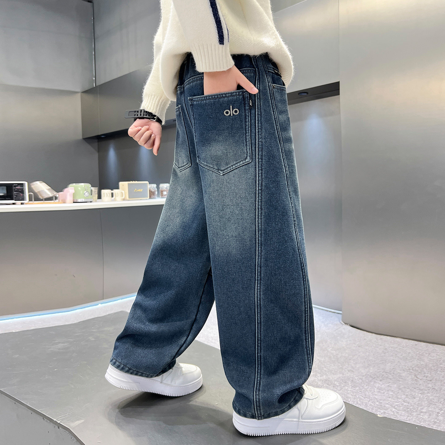 男童潮牌美式宽松休闲长裤2026新款春秋季感痞帅中性风工装牛仔裤,童装/婴儿装/亲子装,儿童牛仔裤,淘宝优惠券,粉丝福利购,淘宝优惠卷