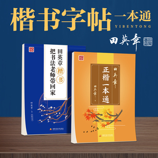 田英章楷书字帖正楷一本通楷书技法7000常用字把书法老师带回家每天30分钟楷书大学生初学者笔画笔顺练字帖成人入门男生女生漂亮字