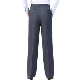 梵尊威新款男士舞蹈裤国标拉丁交谊舞跳舞裤摩登高腰直筒广场舞裤