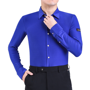 梵尊威男士拉丁舞服上衣舞蹈练功服摩登舞成人跳舞服装长短袖修身