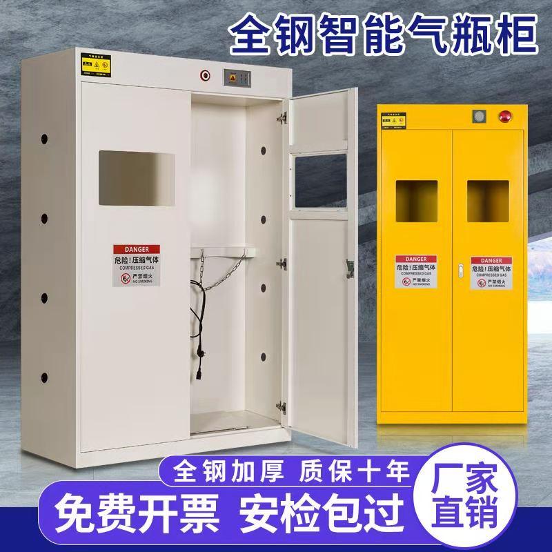 全钢防爆气瓶柜安全柜实验室二氧化碳氢气乙炔氧气氮气钢瓶存放柜