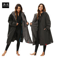 Diving cape, hot spring bath towel, cold-proof and warm changing clothes, bathrobe, winter swimming jacket, hooded professional absorbent windbreaker thumbnail 8