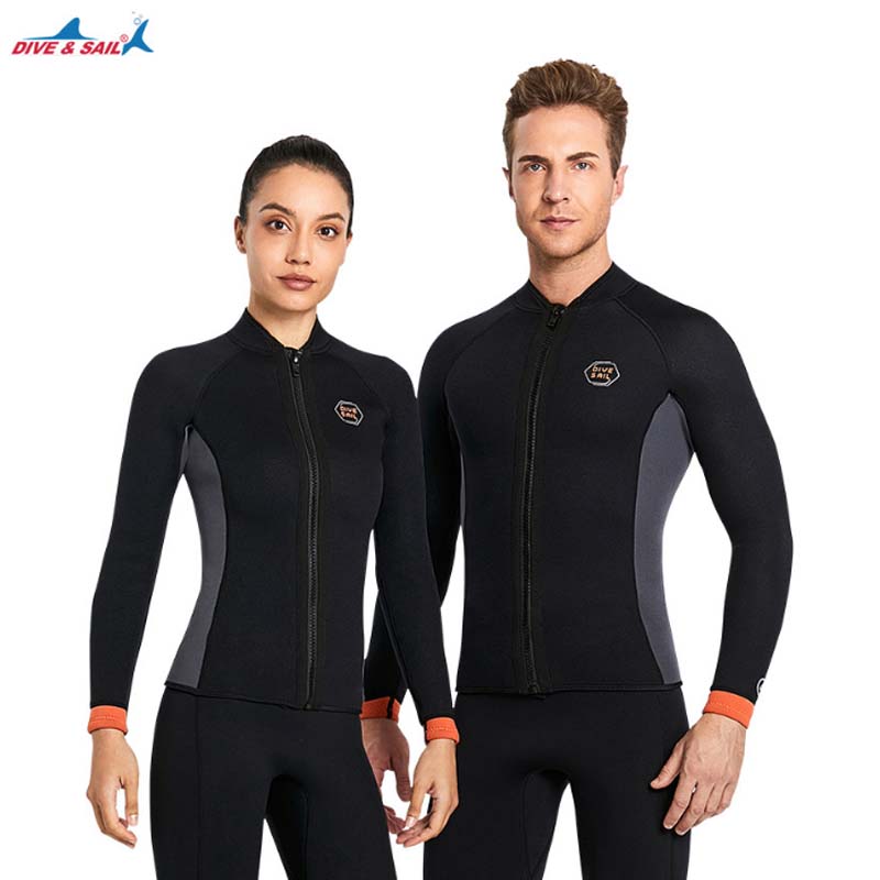 分體長袖長褲潛水服保暖水母泳衣