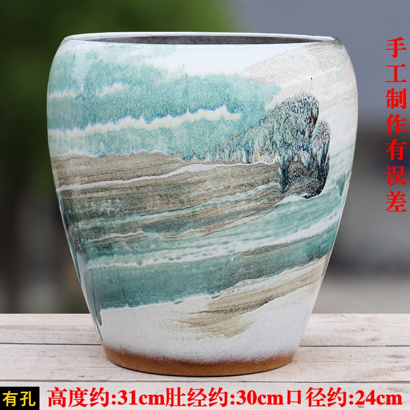 特大号切口粗陶多肉花盆