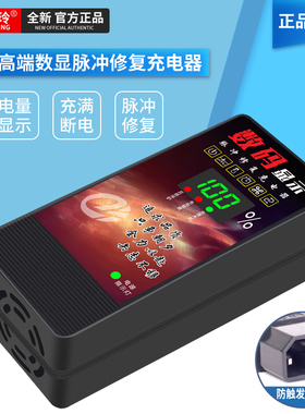 电动车充电器72V原装20AH电瓶60V通用绿佳智能国标电车48伏三轮车