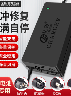 24V充电器24伏12AH铅酸电池智能电动轮椅小海豚电瓶车碰碰车通用V