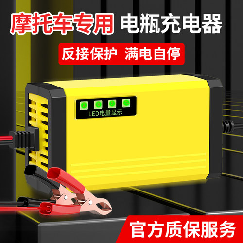 亿玲12V铅酸免维护蓄通用充电器