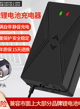 锂电池充电器54.6V48V3A4A5A2A10A滑板车独轮车哈雷电动车锂离子
