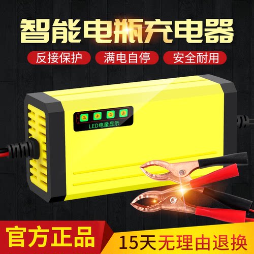 12v踏板摩托车电瓶智能汽车电池6