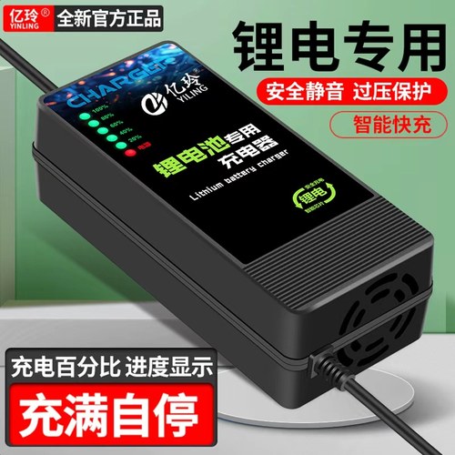 亿玲六灯60V智能锂电池充电器