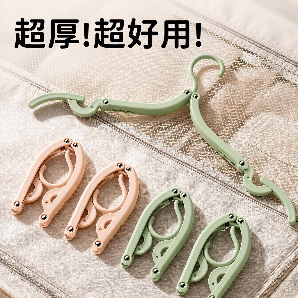 旅行出差便携折叠衣架图片
