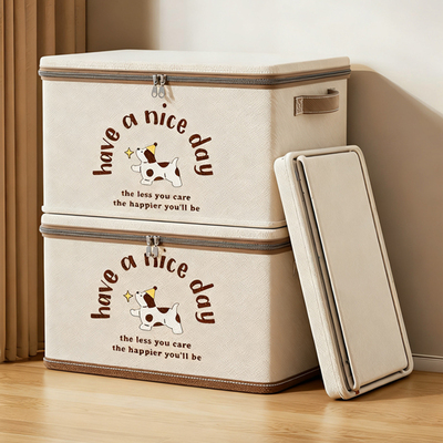 被子收纳箱大容量超大衣服专用被子玩具折叠带锁家用整理箱储物箱