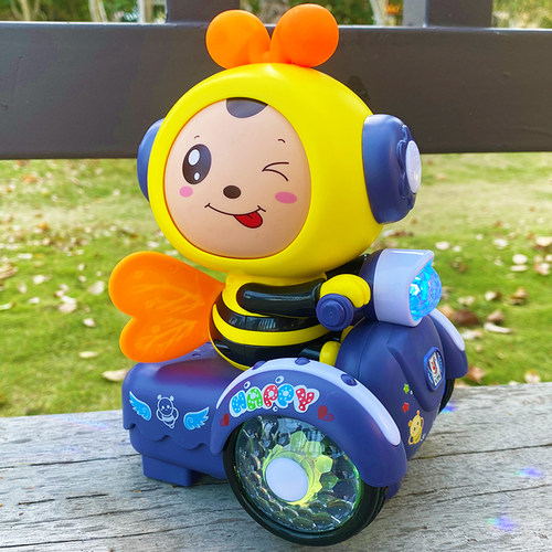 婴儿宝宝萌趣小蜜蜂玩具车会变脸